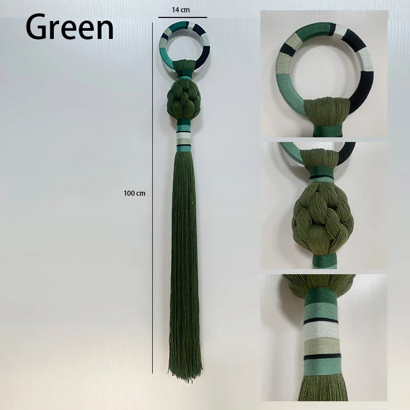 Macrame Ball Wall Hanging – Boho Handwoven Sculpture