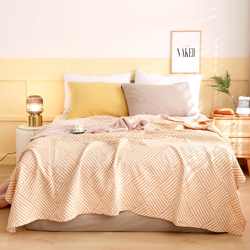 Lightweight Cotton Boho Throw Blanket