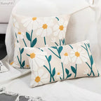 🌼 Cozy Embroidered Throw Pillow Cover – Nordic-Inspired Boho Home Decor Accent