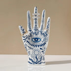 Ceramic Evil Eye Hand Jewelry Holder