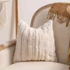 Modern Loop Yarn Pillow Cover – Minimalist Geometric Texture | Elegant Boho Home Decor Cushion for Sofa or Bed | Housewarming Gift