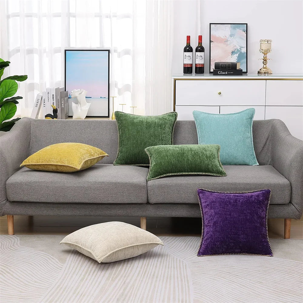 Luxury Chenille Throw Pillow Cover