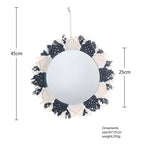 Circular Boho Macrame Wall Mirror