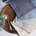 Rustic Cotton Gauze Reusable Napkin – Boho Kitchen & Table Decor
