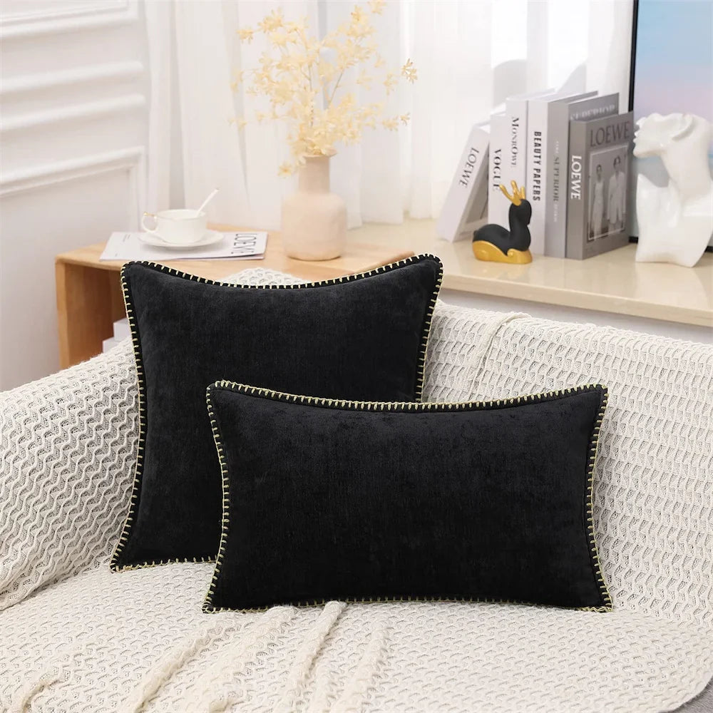 Luxury Chenille Throw Pillow Cover