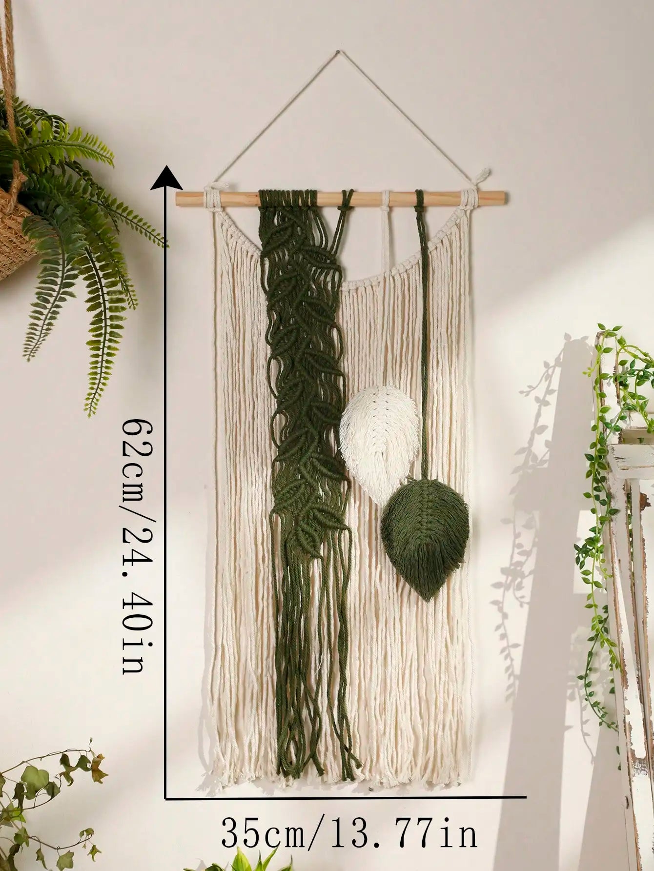 Leaves Hand-Woven Macrame Tapestries