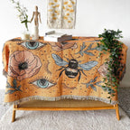 Boho Celestial & Nature-Inspired Woven Throw Blanket
