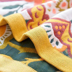 Cotton Gauze Floral Bath Towel
