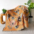 Boho Celestial & Nature-Inspired Woven Throw Blanket
