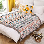 Boho Tassel Throw Blanket