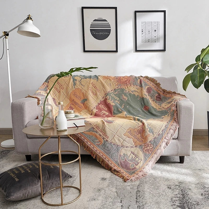 Cotton Bohemian Woven Blankets