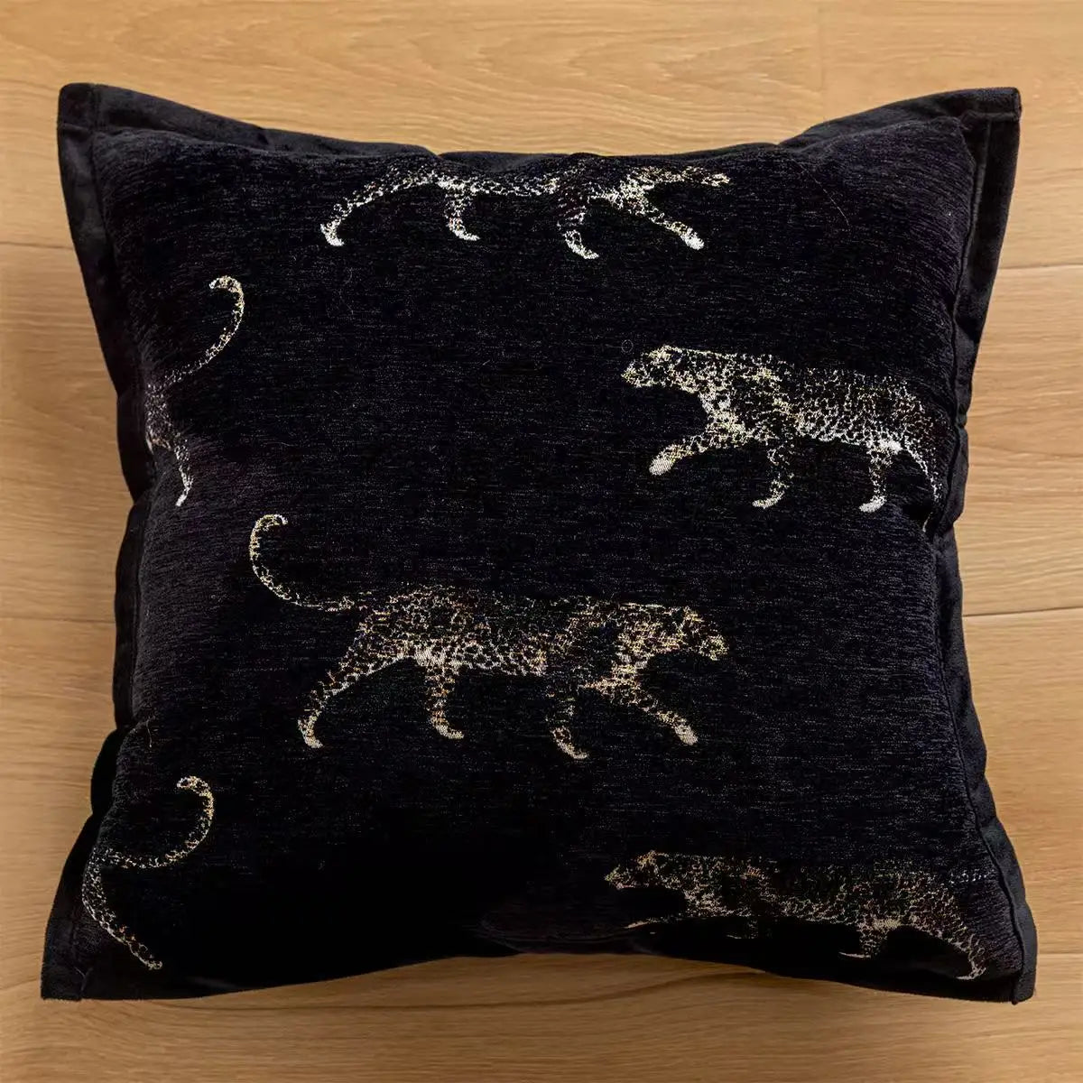 Tiger Embroidered Throw Pillow Cover – Luxury Boho Cushion Case for Sofa, Bed & Home Decor