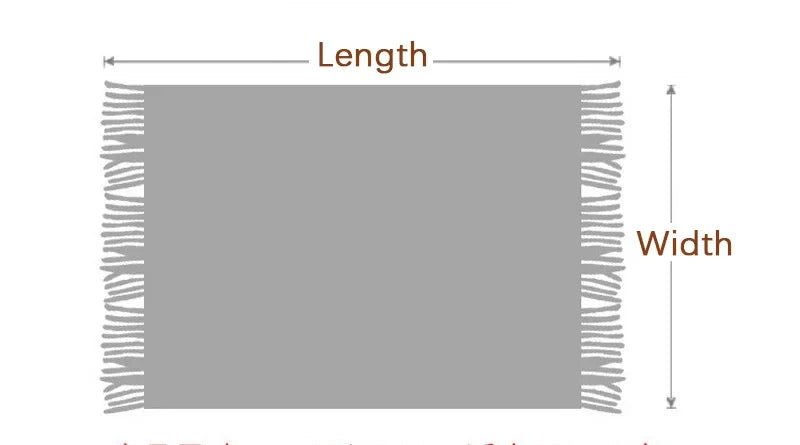 Boho Woven Throw Blanket – Zigzag Stripes with Tassels, Soft & Lightweight Decorative Blanket